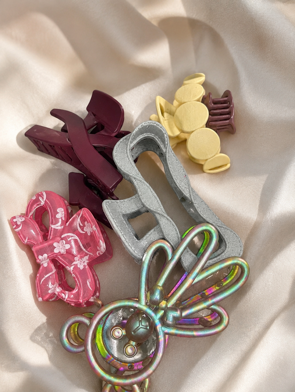 Premium Korean Style Hair Claw Clips Set for Women & Girls – Multicolor