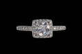 Army Gun Design Silver Plated Zircon Adjustable Ring