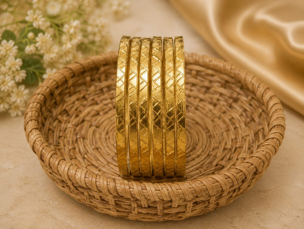 Luxury Gold Bangles Set for Women