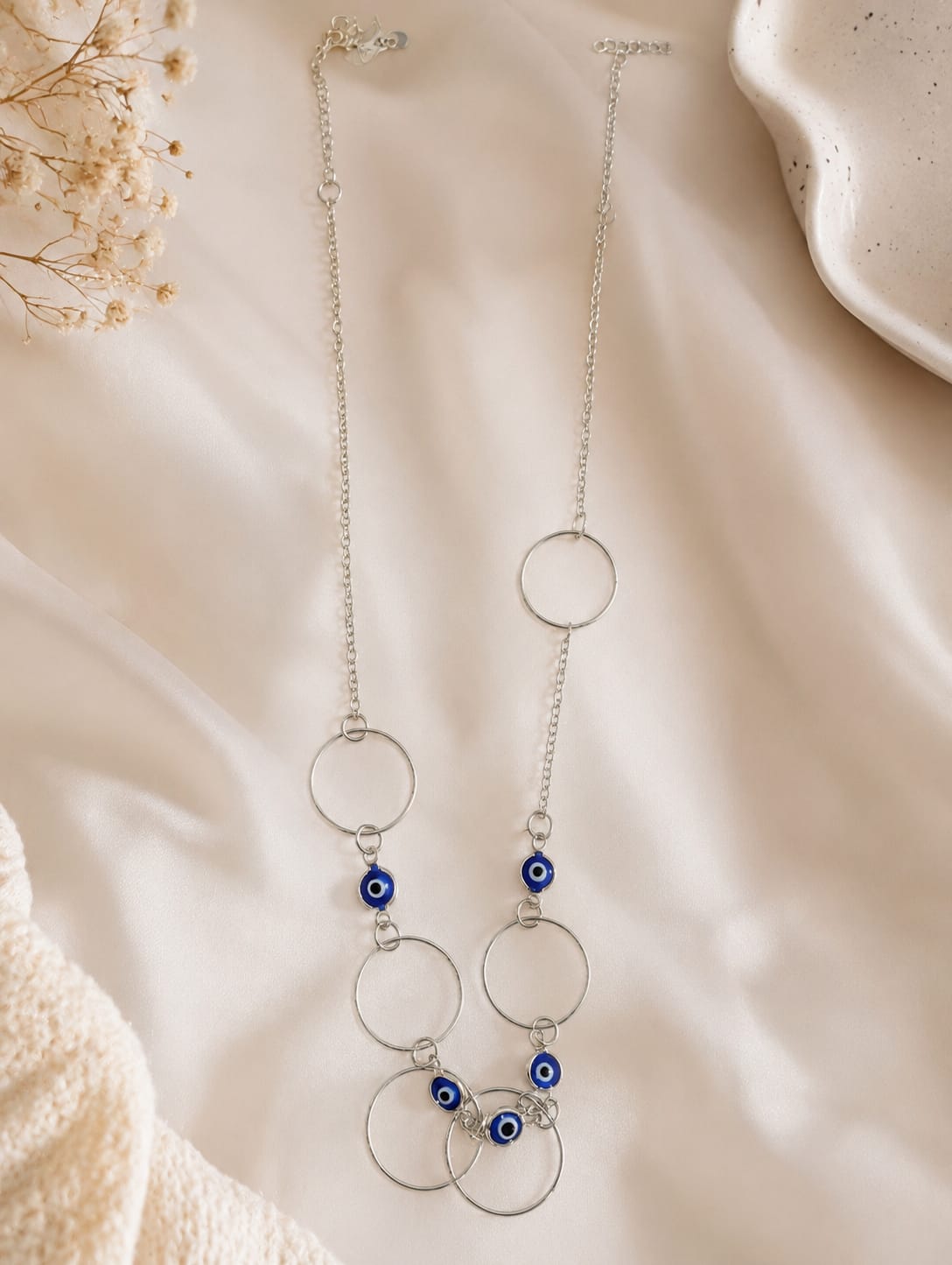 Adjustable Evil Eye Chain Necklace