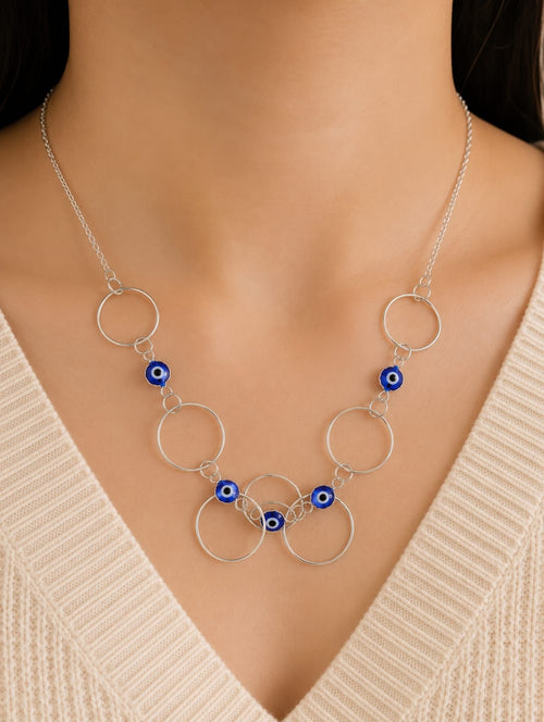 Adjustable Evil Eye Chain Necklace